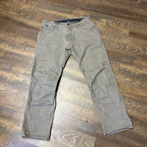 Kuhl Vintage Patina Rydr Legendary Pants 36x32 Khaki Faded Tan Canvas Workwear